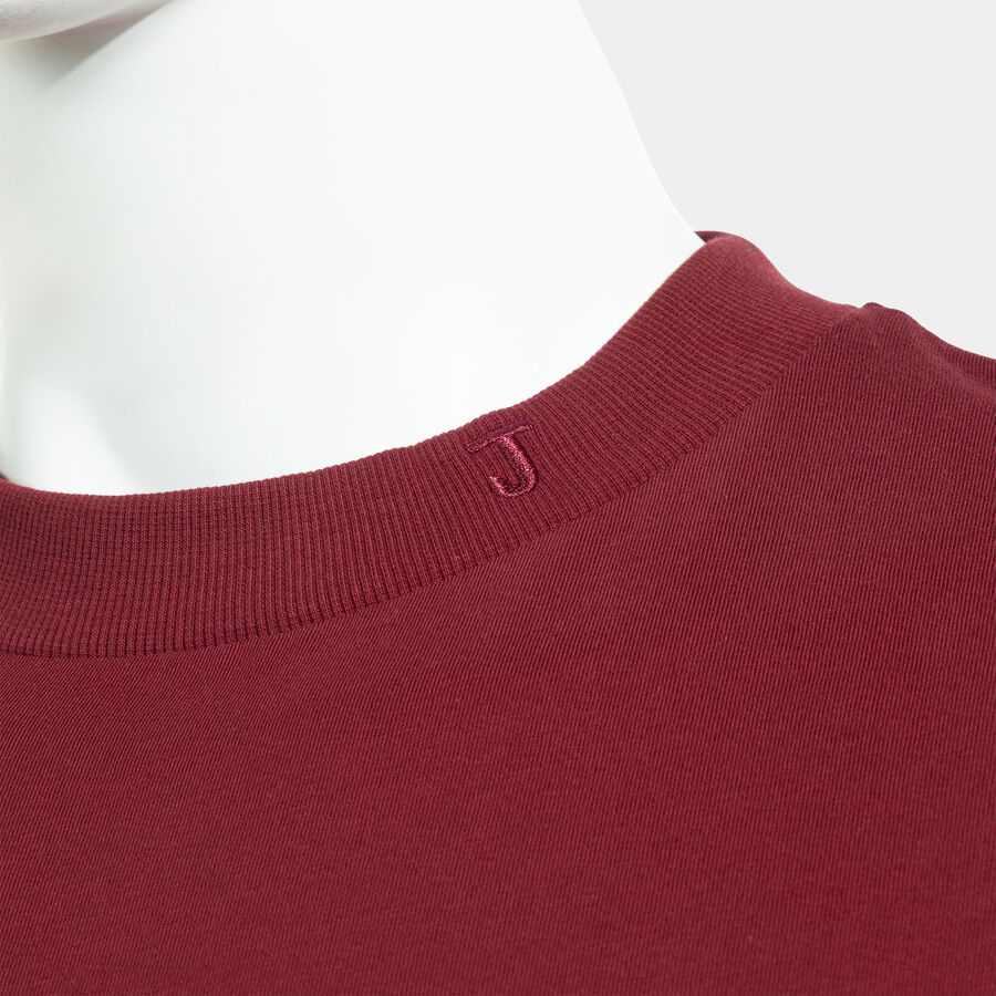 Joma Czerwony T-shirt Męski Bluzka na Krótki Rękaw Gładka Bawłna Casual