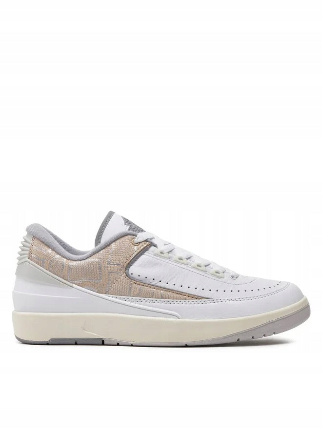 Nike Air Jordan 2 Retro Low Męskie Sportowe Sneakersy Białe Skórzane r.41