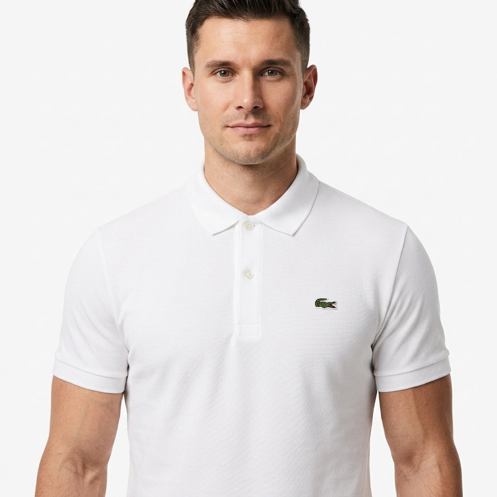 Koszulka Polo Męska Lacoste DH2050 Biała Krótki Rękaw