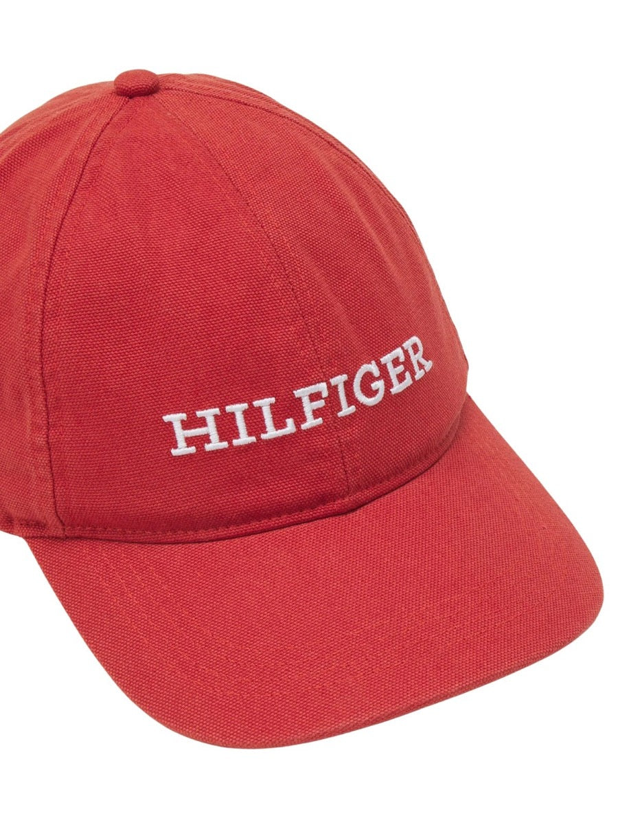 czapka z daszkiem męska Tommy Hilfiger AM0AM12537 pomarańczowa