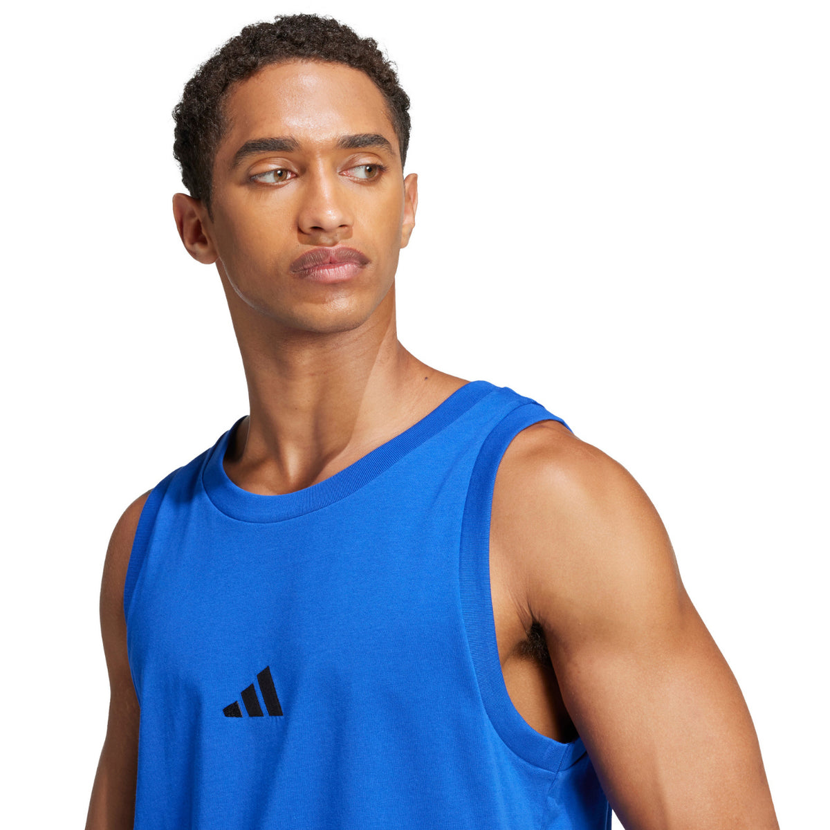 Koszulka Męska Adidas JE8978 Sportowa Niebieska Bez Rękawów