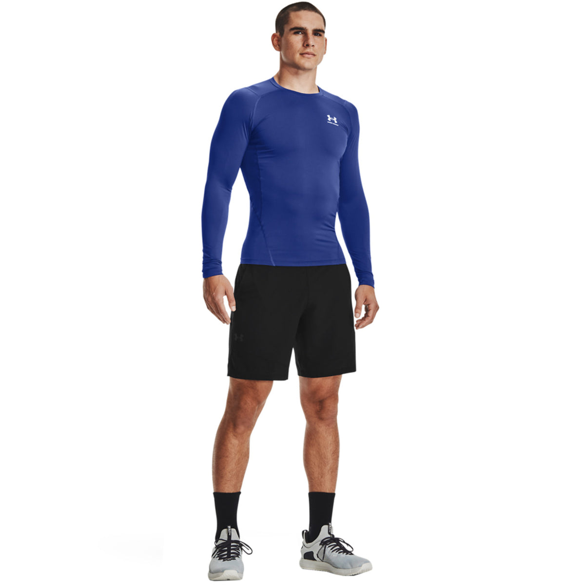 Koszulka Męska Under Armour HG Armour Comp LS Niebieska 1361524 400