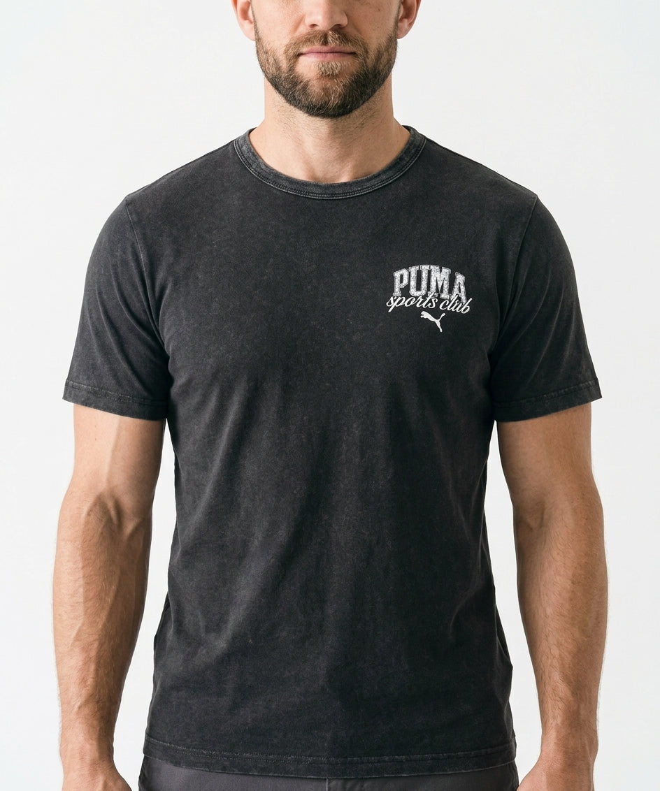 Koszulka Męska PUMA Class Washed Tee Sportowa Czarna Krótki Rękaw