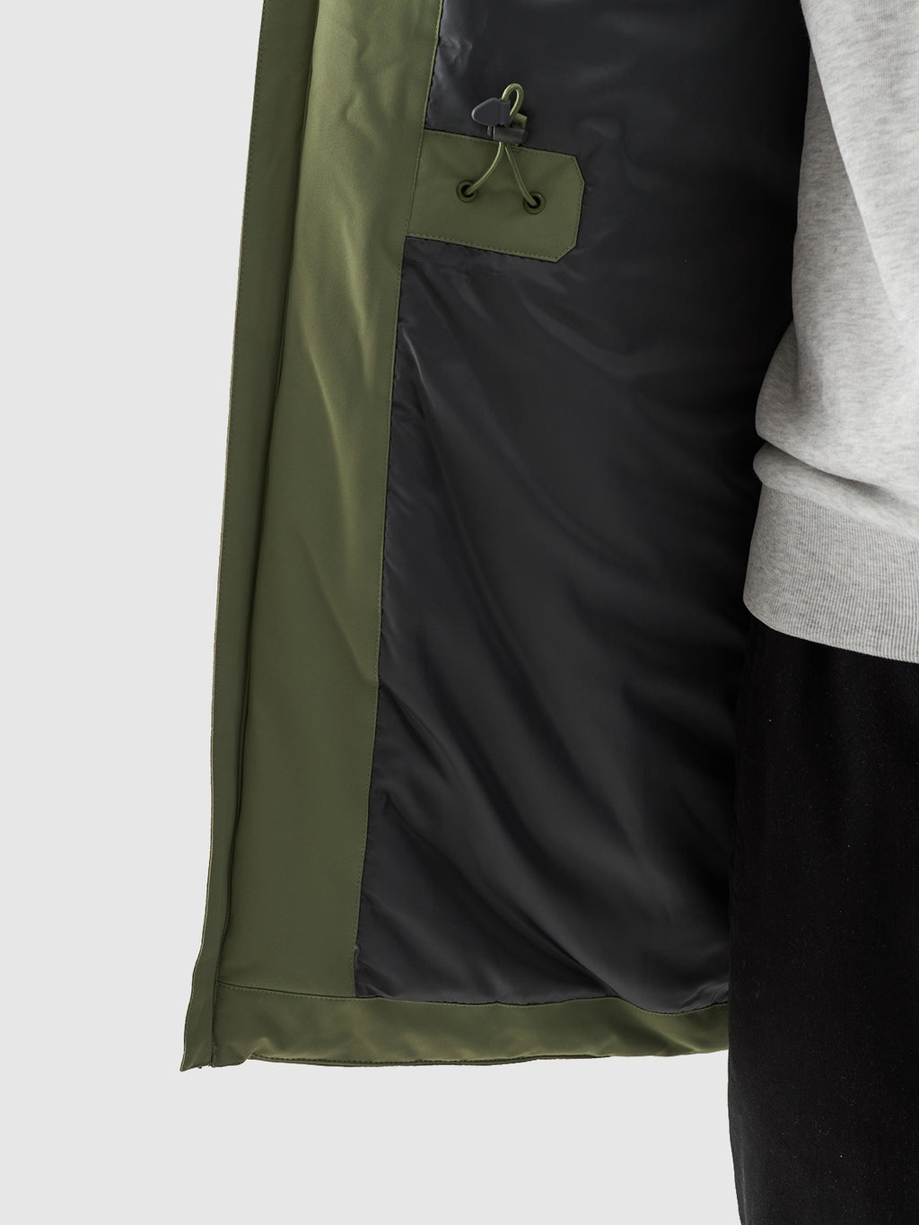 Kurtka Męska 4F M563 Zimowa Długa Regular Khaki Przejściowa