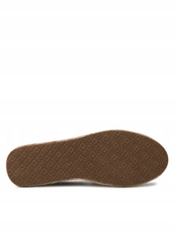 BIG STAR Espadryle Damskie Wsuwane Pleciona Podeszwa JJ274974 Camel