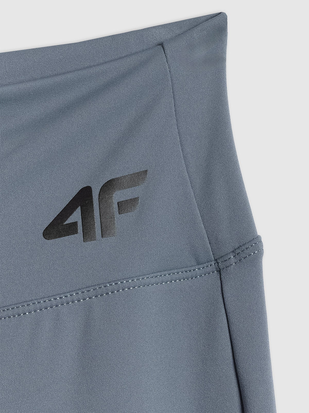 Legginsy Damskie 4F FNK F444 Sportowe Niebieskie Szybkoschnące z Rozcięciem
