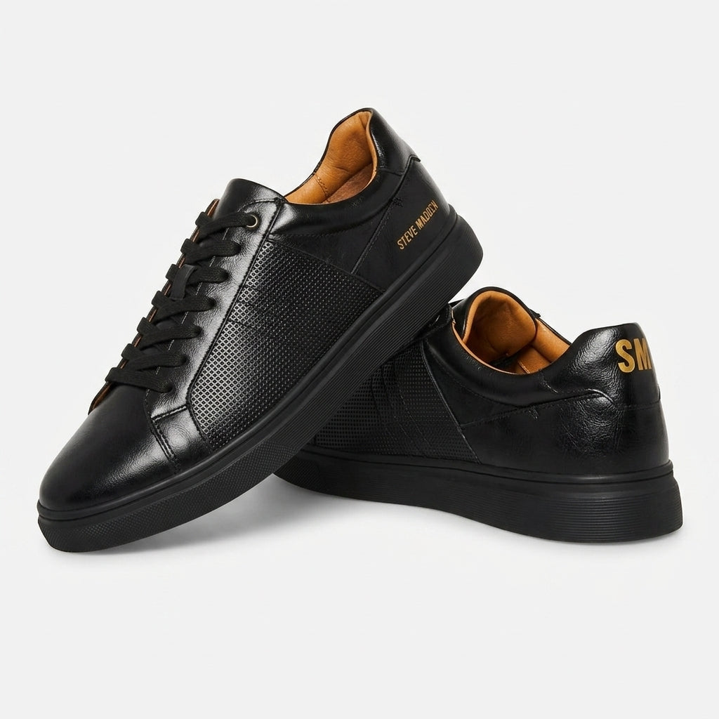 Buty Męskie Skórzane Steve Madden SIMMI Czarne