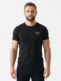 T-shirt Męski EA7 8NPT25 PJVPZ Sportowy Czarny Regular Fit
