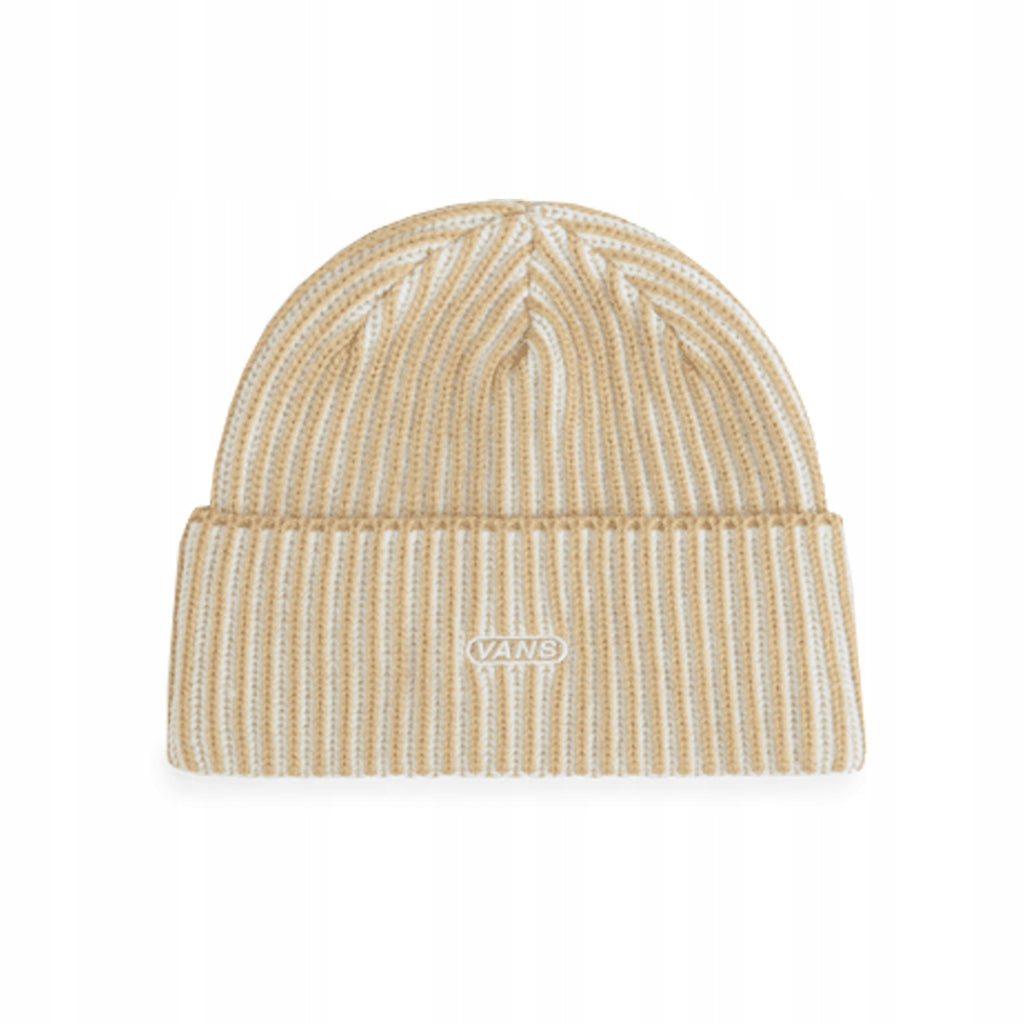 Vans Beżowa Czapka Zimowa Beanie Unisex Onesize Nesbit Cuff Haft z Logo