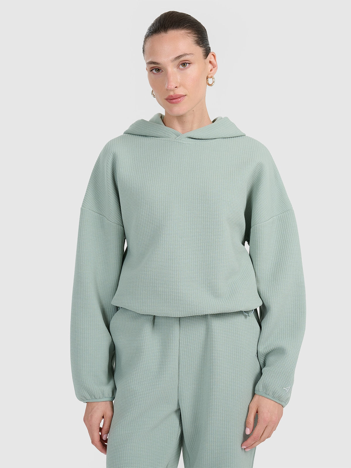 Bluza Damska 4F TSWSF1847 Sportowa Granatowa Kaptur Waflowa