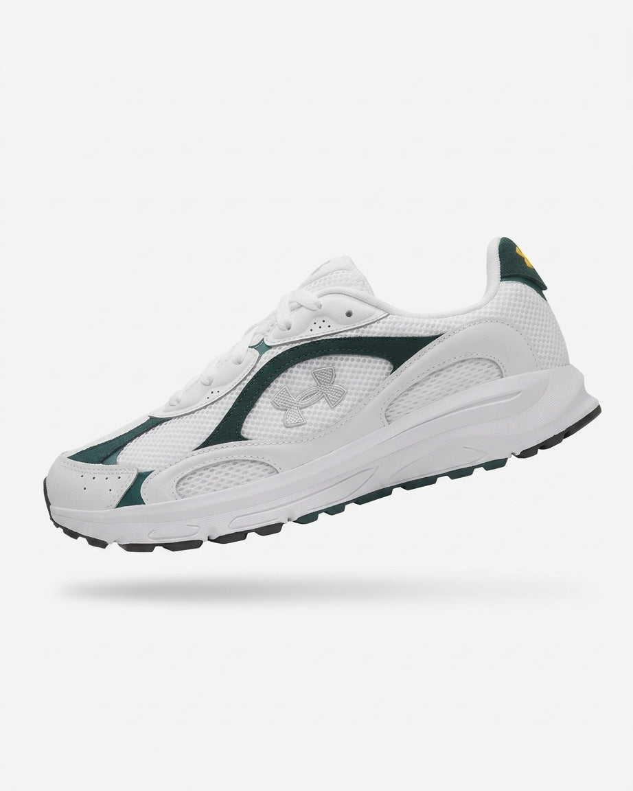 Buty Męskie Under Armour Tech Runner Sportowe Białe Zamszowe