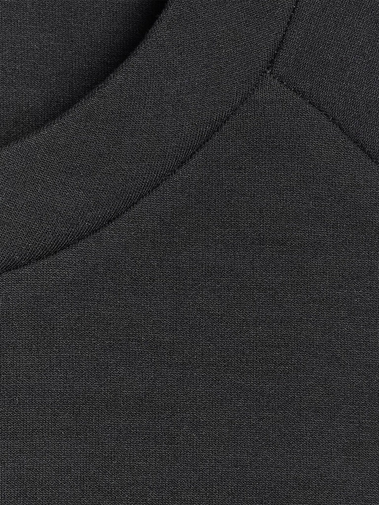 4F Czarna Bluza Damska Sportowa Przez Głowę Bez Kaptura Modal Regular Fit