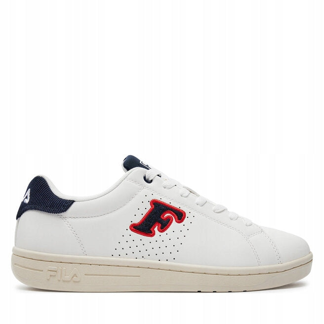 Fila Białe Skórzane Buty Męskie Sportowe Sneakersy Tenisówki Crosscourt r45