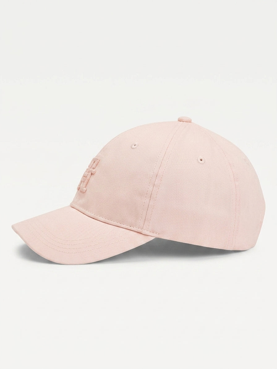 czapka z daszkiem damska Tommy Hilfiger AW0AW16170 różowa