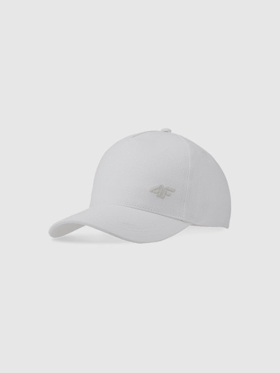 4F Szara Czapka z Daszkiem Regulowana Bawełniana Unisex One Size