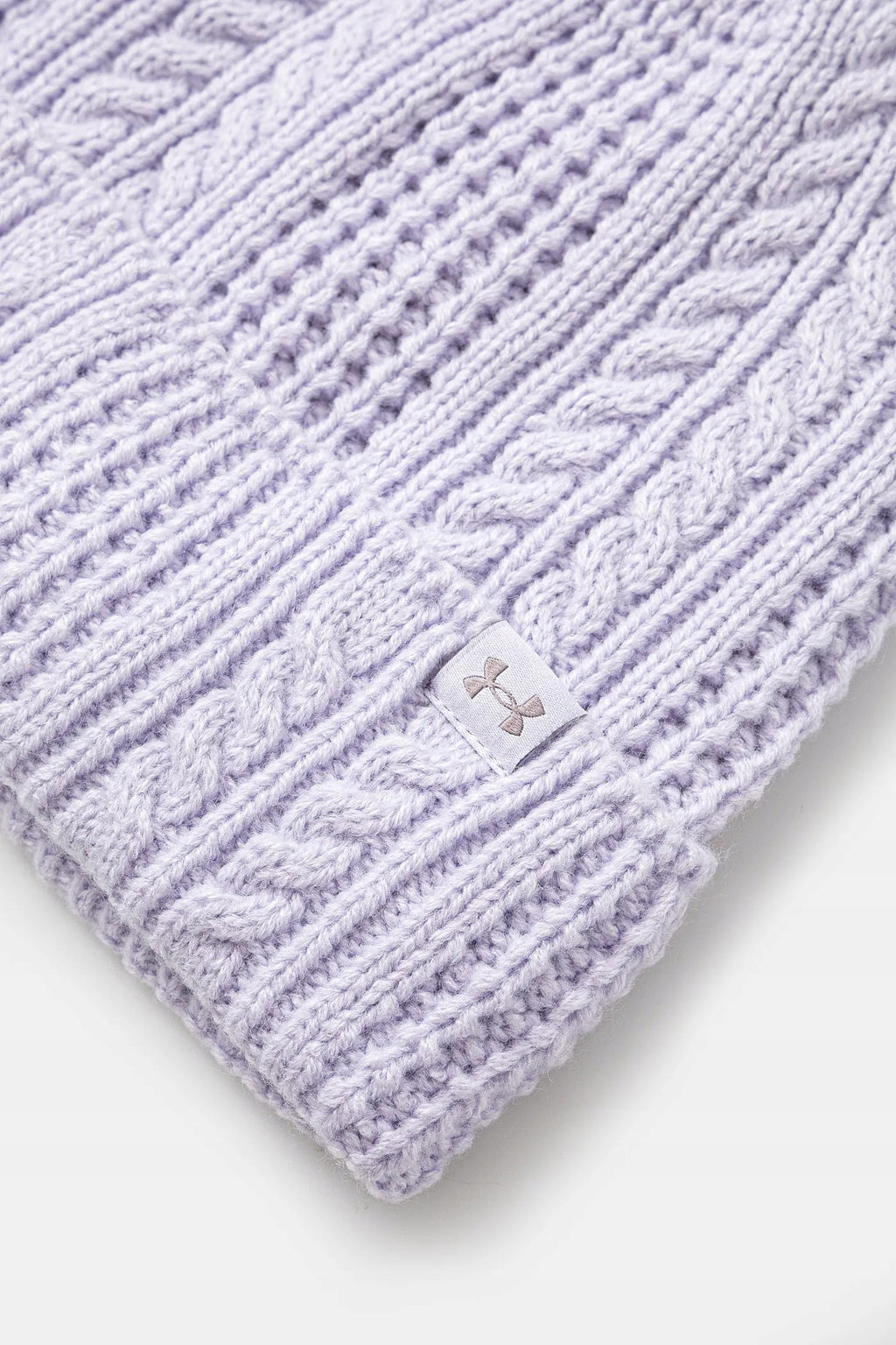 Under Armour Liliowa Czapka Damska Zimowa Beanie Ocieplana One Size Logo