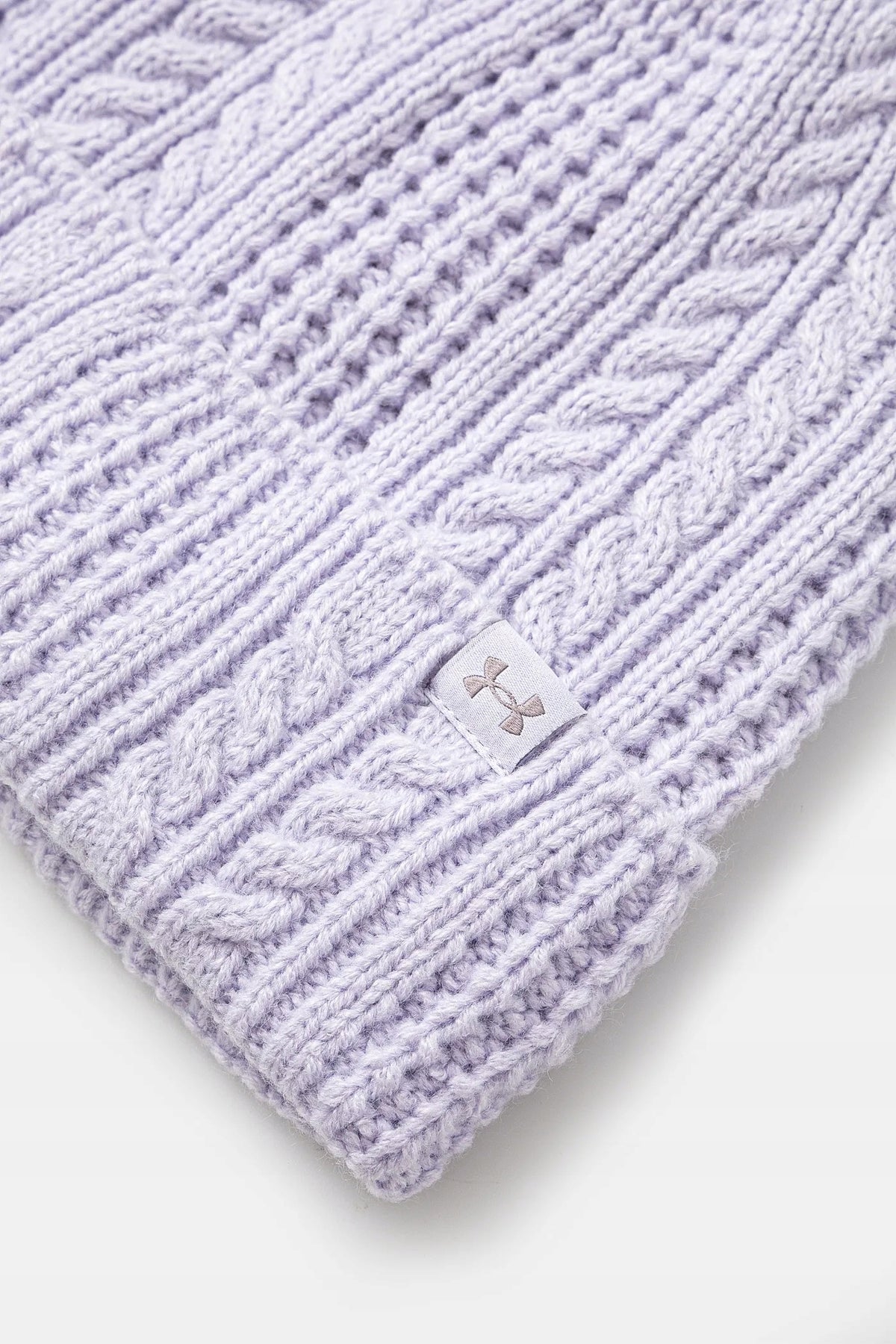 Under Armour Liliowa Czapka Damska Zimowa Beanie Ocieplana One Size Logo