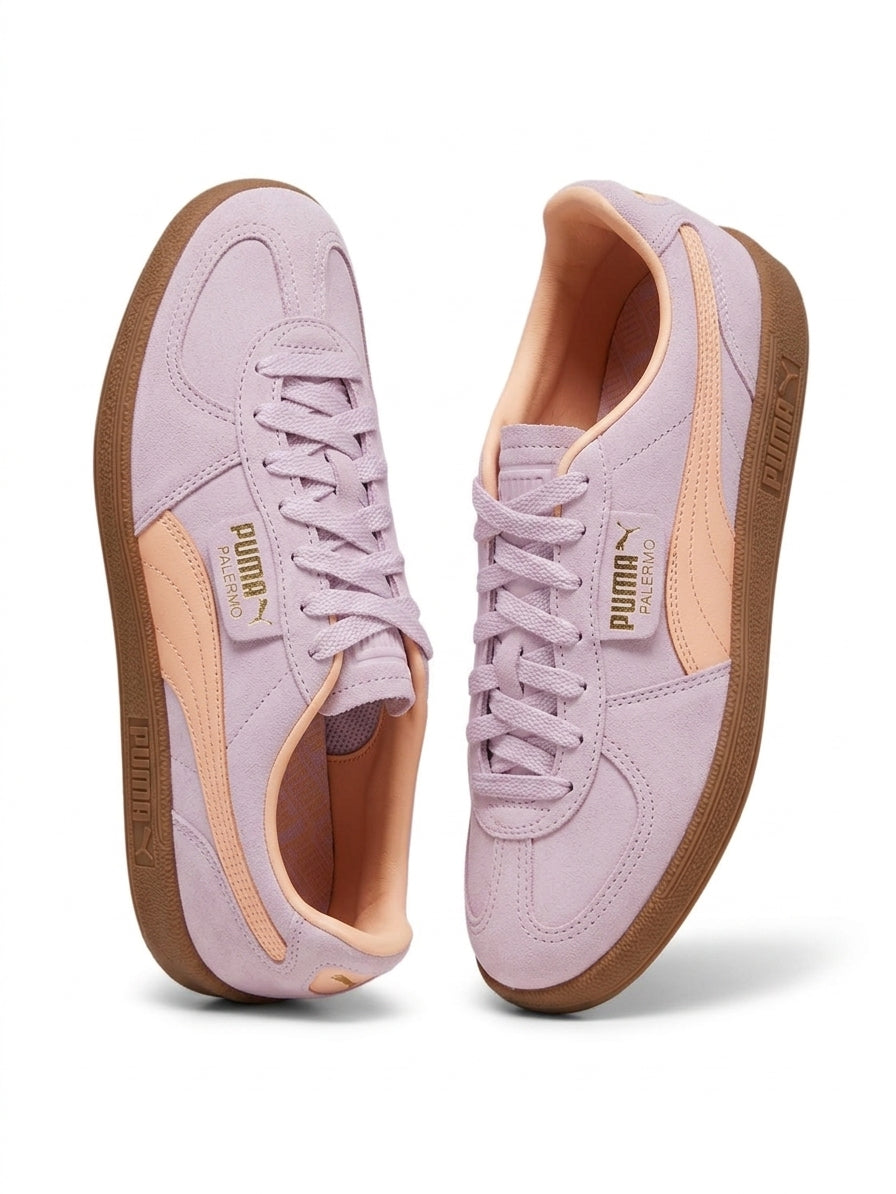 Buty Lifestylowe Sneakersy Damskie Puma Palermo Fioletowo-różowe