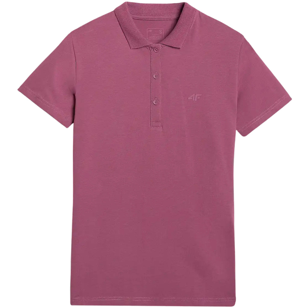 Koszulka damska polo 4F F554 burgund 4FWAW25TPTSF554 60S