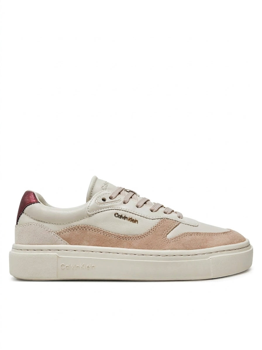 Sneakersy Damskie Calvin Klein HW0HW02114 Sportowe Beż