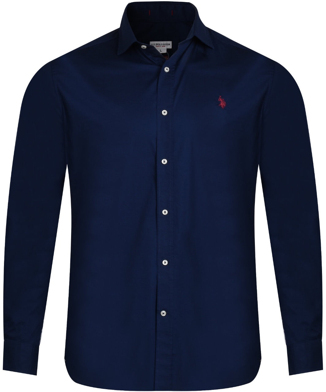 Koszulka Męska U.S. Polo Assn. Granatowa Slim Fit Gładka