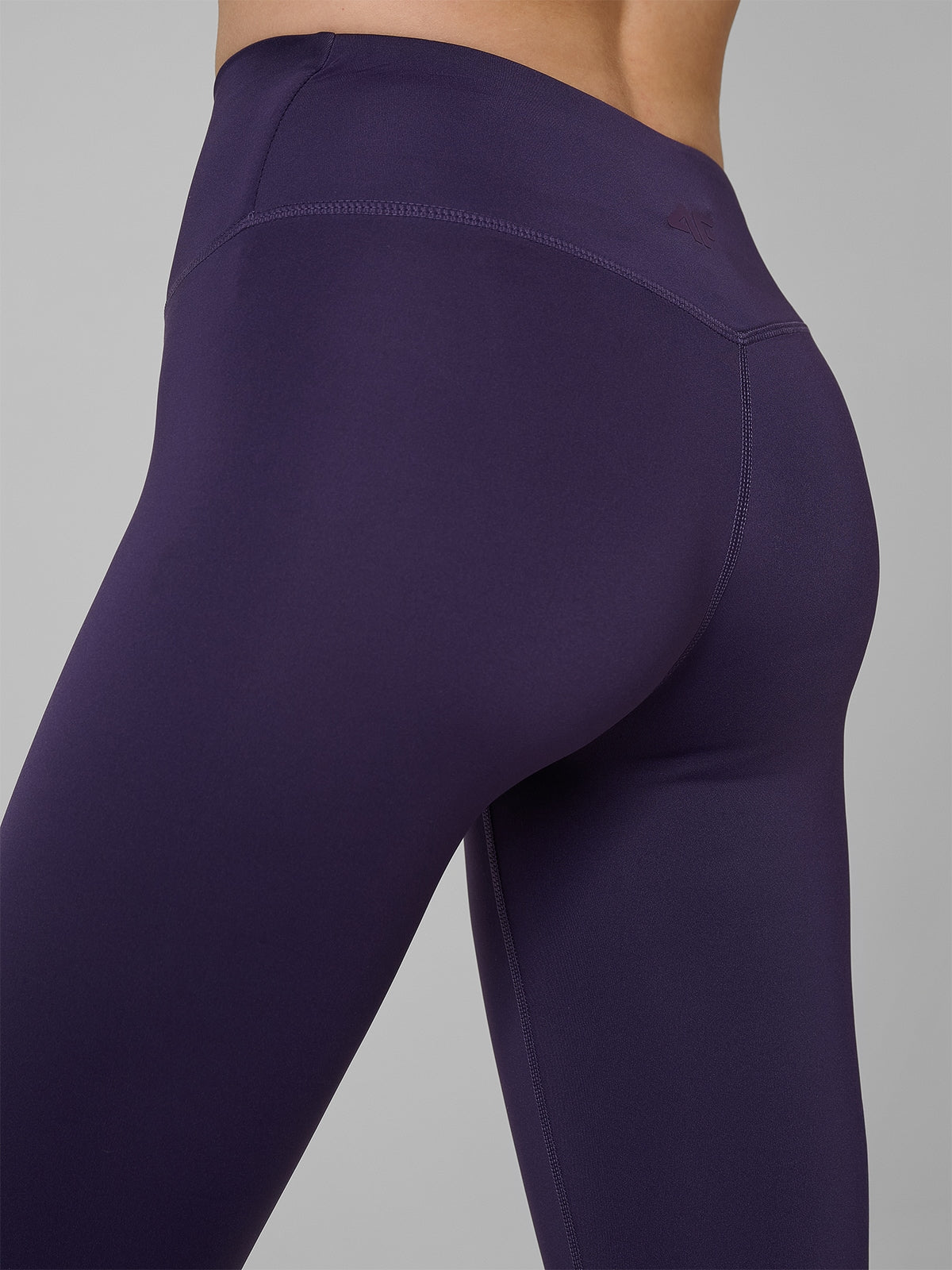 Legginsy Damskie 4F FNK F458 Sportowe Fiolet Szybkoschnące Slim