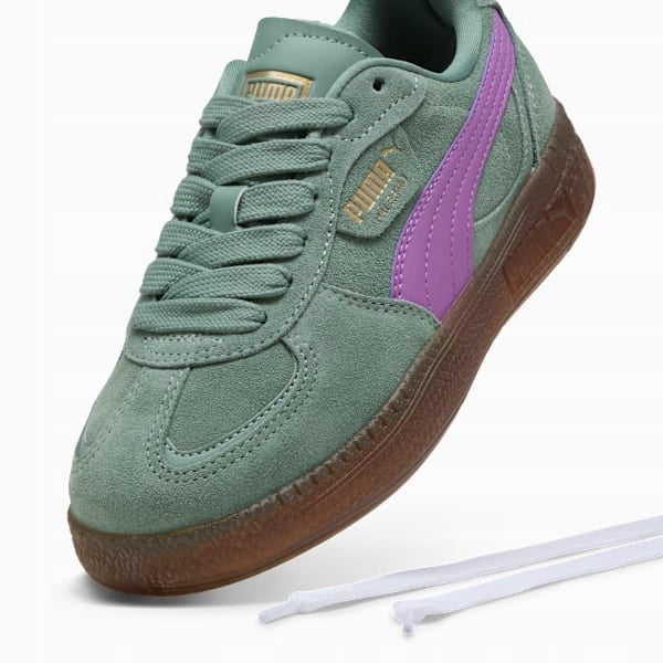 Puma Zielone Buty Sportowe Sneakersy Zamszowe Palermo Moda