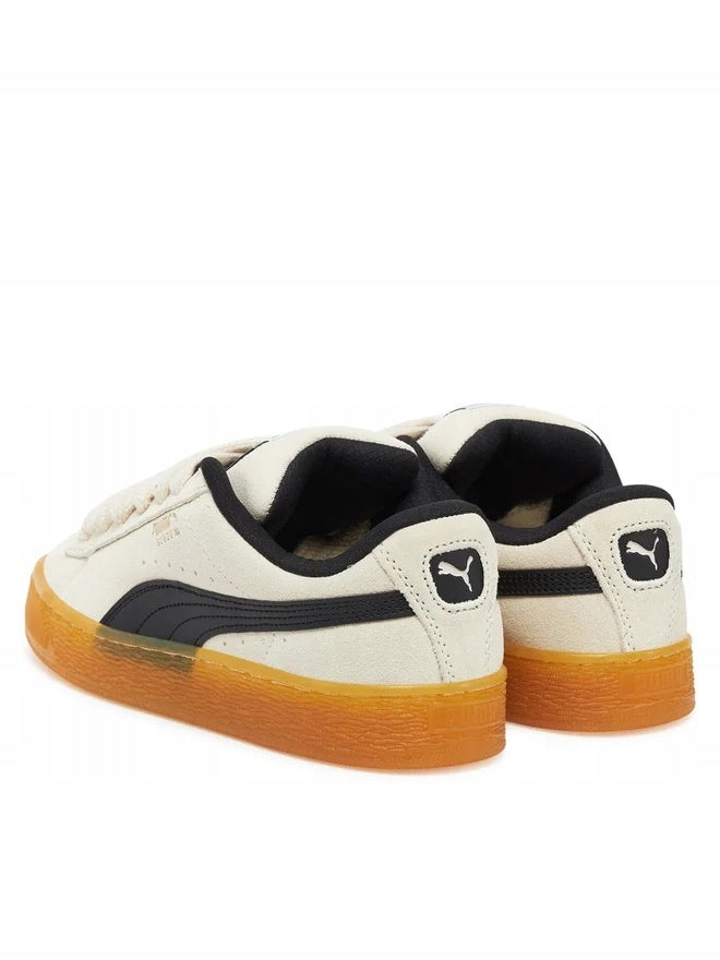 Puma Beżowe Buty Damskie Sportowe Sneakersy Zamszowe Suede XL Dark Risk