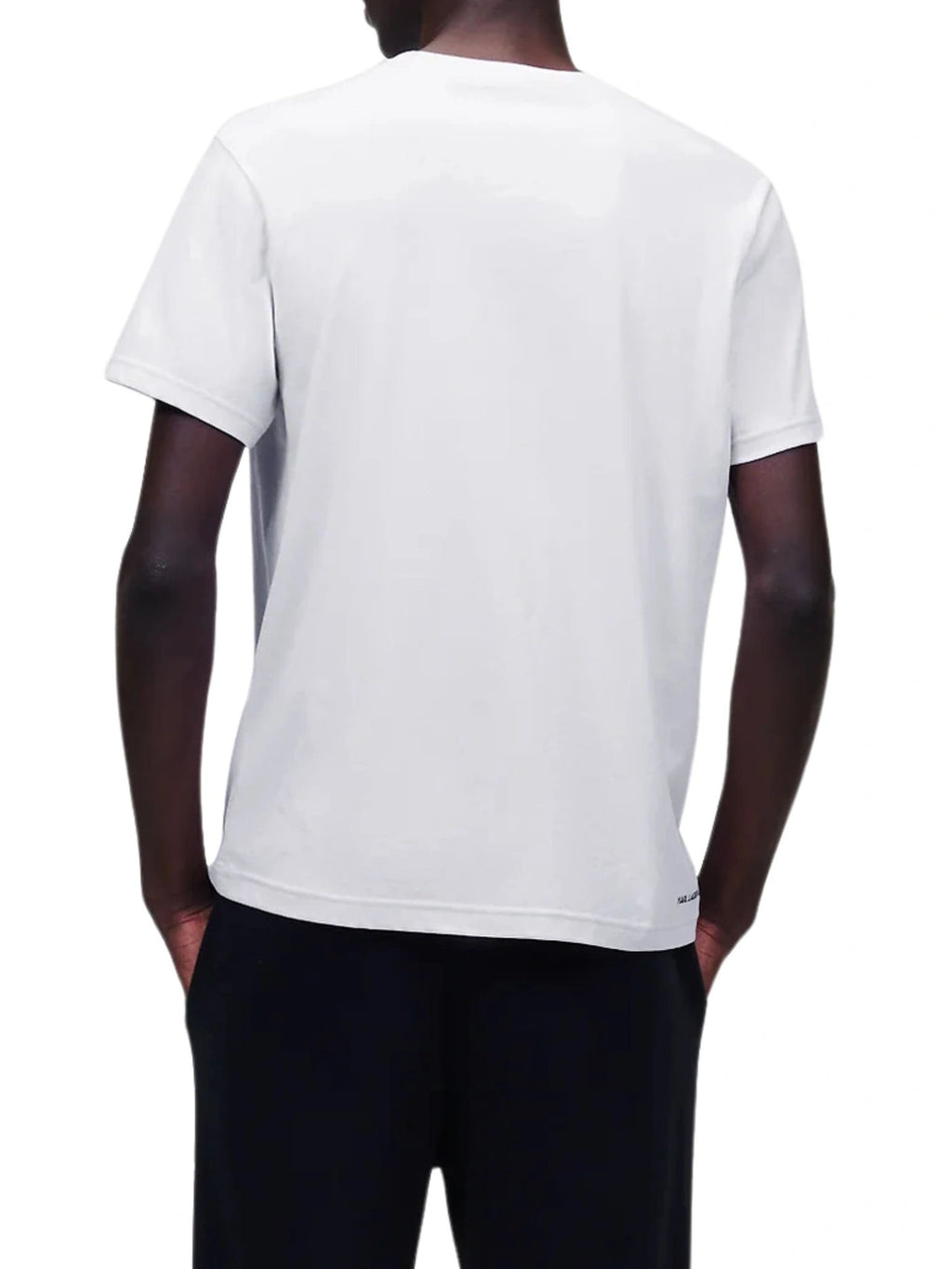 T-shirt Męski Karl Lagerfeld A2M17127 BIAŁY Icon Logo