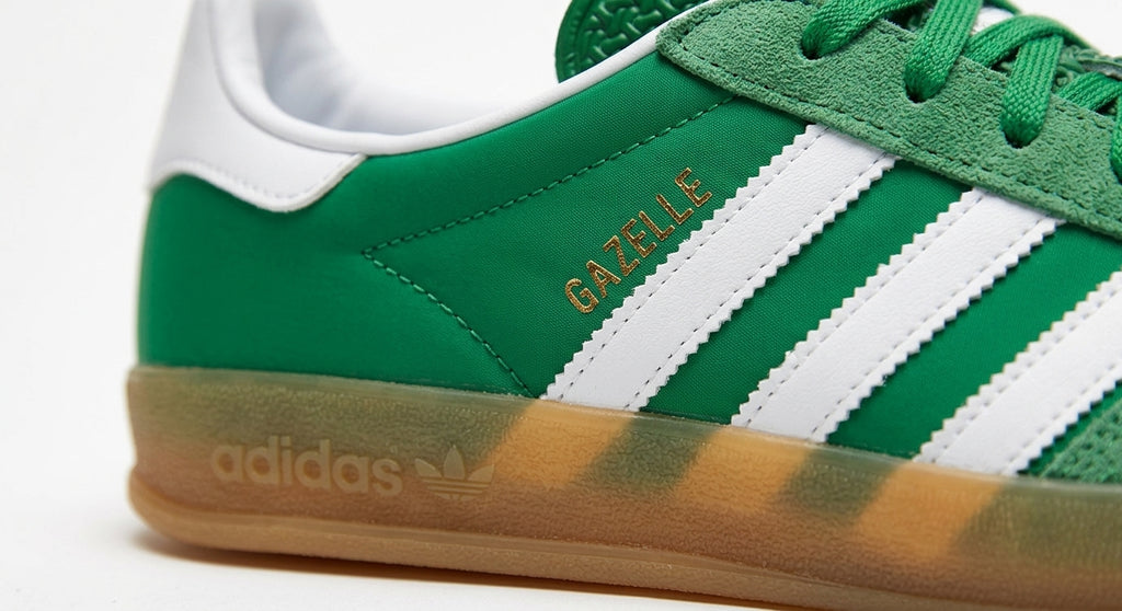 Buty Damskie Adidas Gazelle Indoor Sportowe Zielone Zamsz