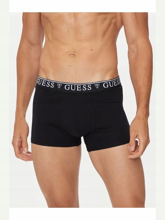 Guess Bokserki Męskie 5-pack Dopasowane Pasek z Logo Wielokolorowe r. M