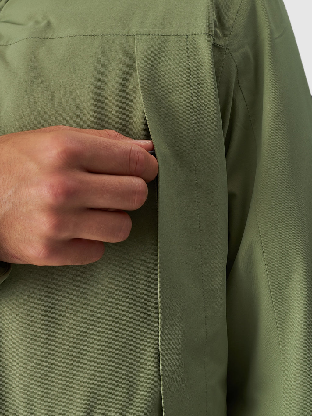 Kurtka Męska 4F M563 Zimowa Długa Regular Khaki Przejściowa