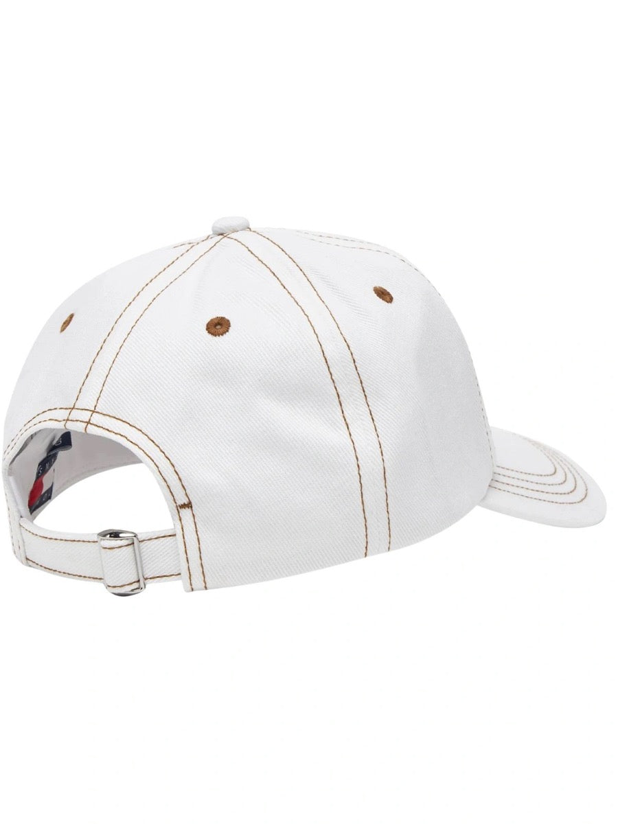 czapka z daszkiem damska Tommy Jeans AW0AW17572 biała
