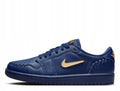 Nike Skórzane Buty Damskie Sportowe Sneakersy Granatowe Air Jordan 1