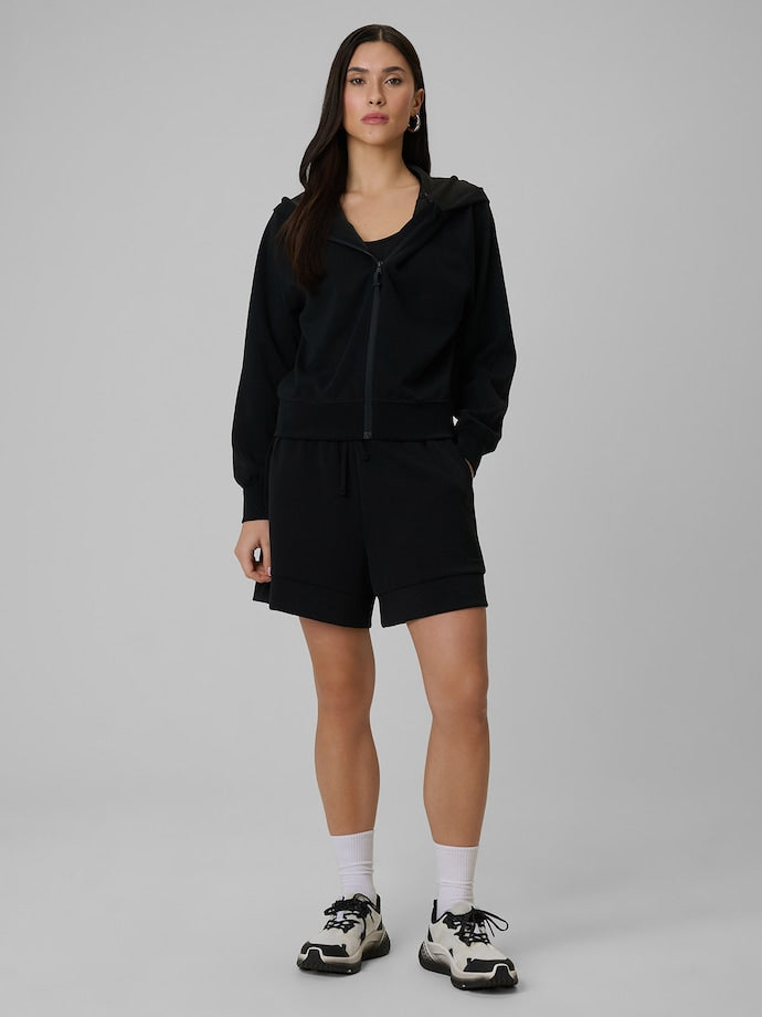 Bluza damska 4F F2178 dresowa modal kremowa regular kaptur