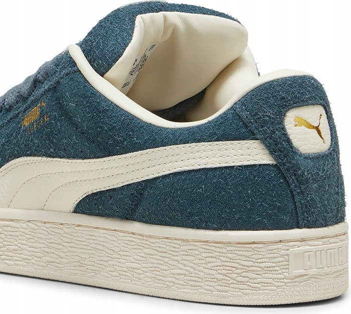 Puma Granatowe Buty Męskie Sportowe Sneakersy Zamszowe Suede XL Hairy