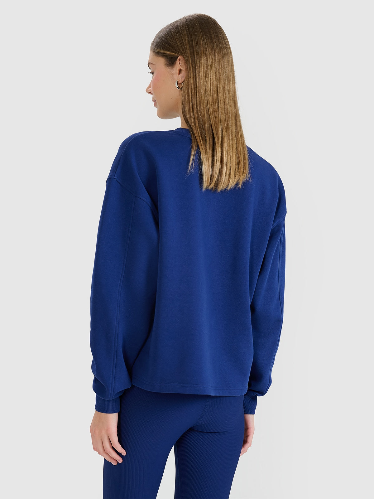 Bluza Damska 4F 4FWSS25TSWSF1543 Sportowa Niebieska Oversize