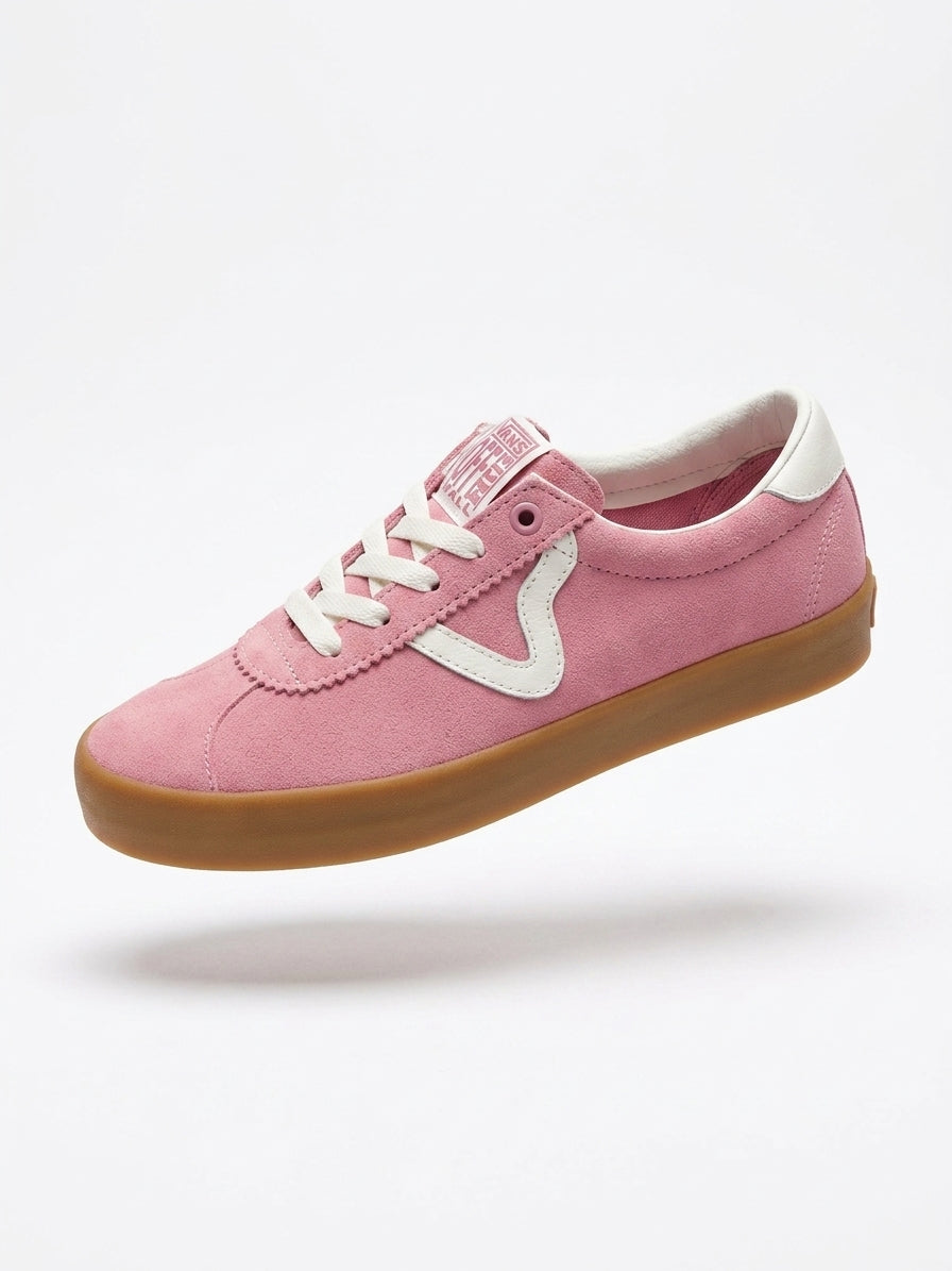 Buty Sportowe Damskie Vans Sport Low Różowe Zamsz