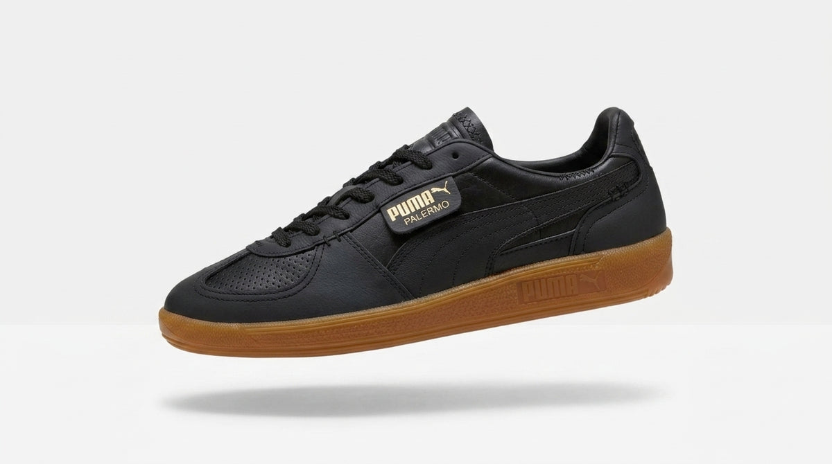 Buty Męskie Puma Palermo Lth S&P Czarne Skórzane Trampki