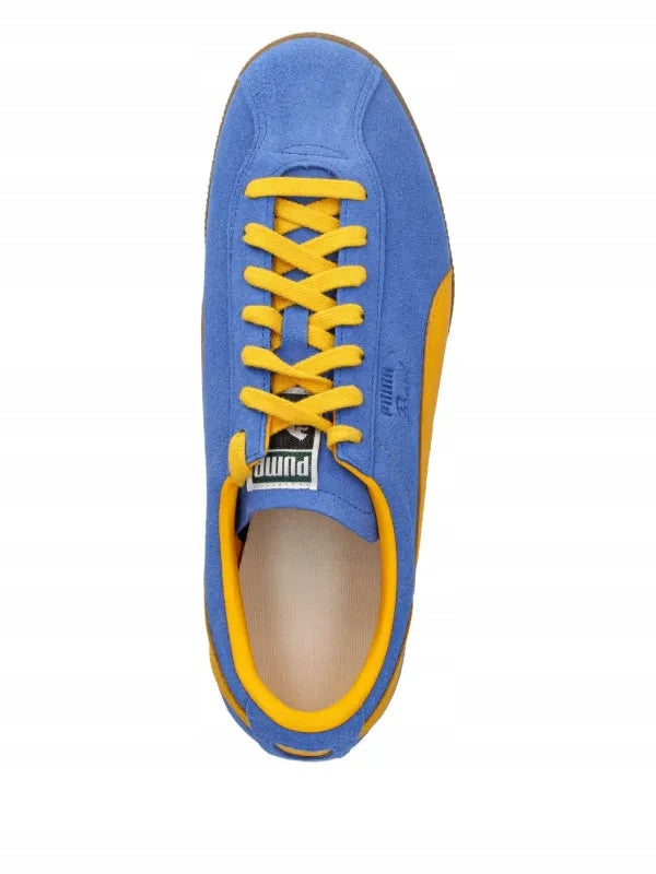 Puma Niebieskie Buty Damskie Sportowe Sneakersy Zamszowe Skóra Brasil