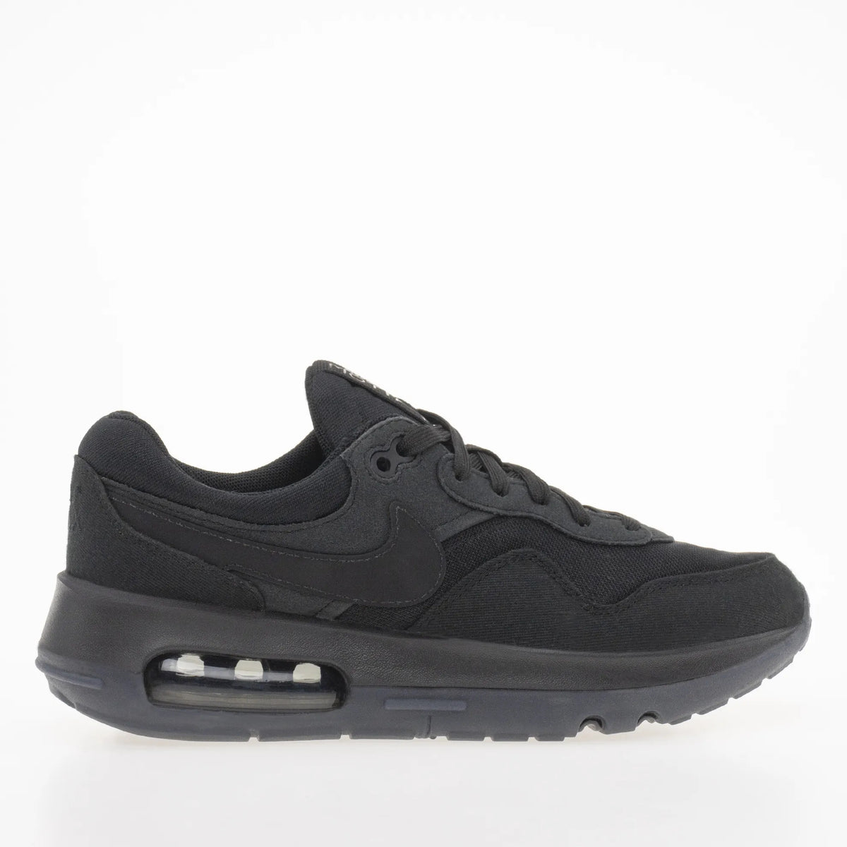 Nike Buty Dziecięce Czarne Materiałowe Sportowe Sneakersy Air Max