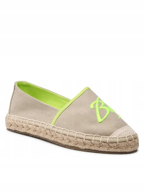 BIG STAR Espadryle Damskie Wsuwane Pleciona Podeszwa JJ274975 Camel