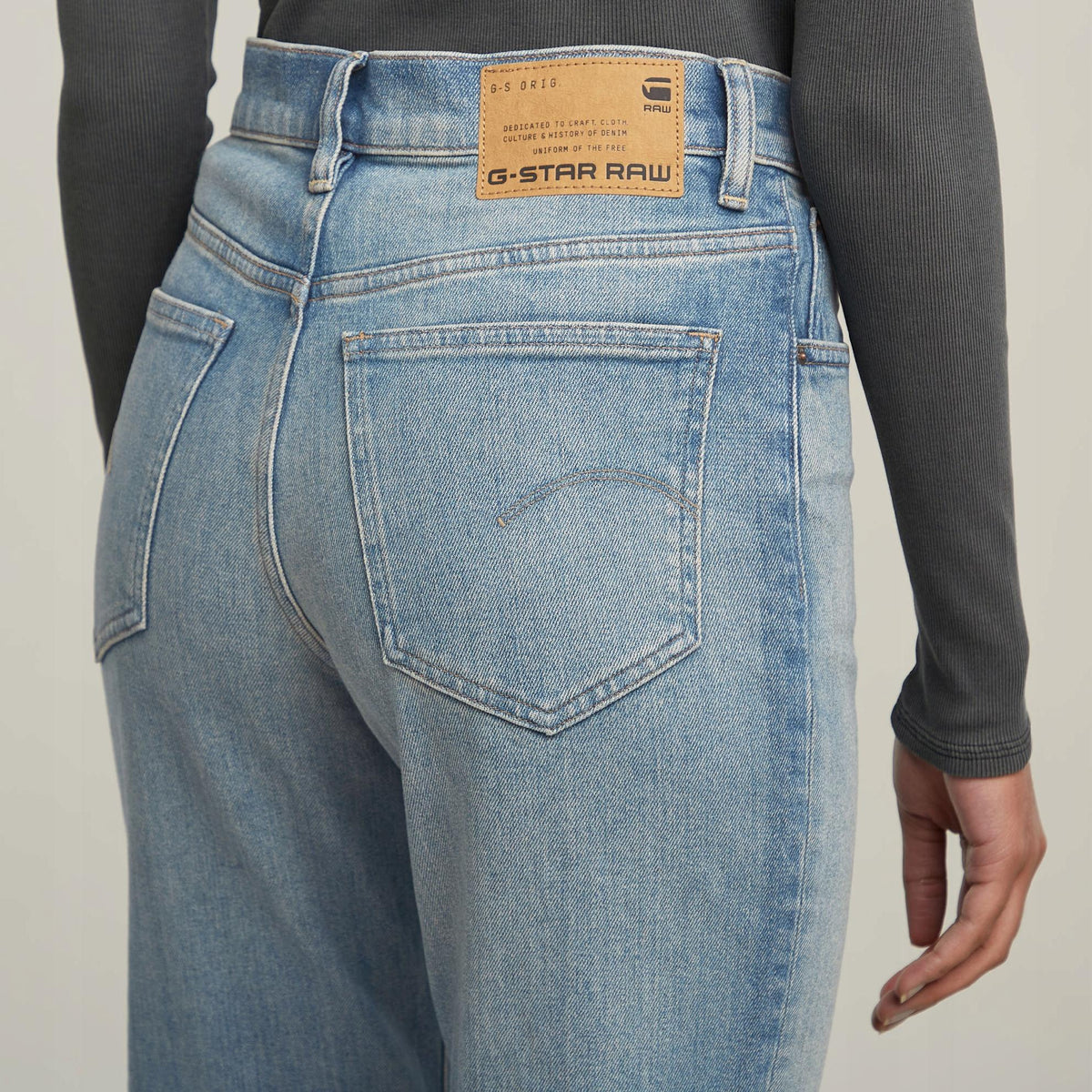G-star Niebieskie Jeansy Damskie Viktoria High Straight Ripped r.29/