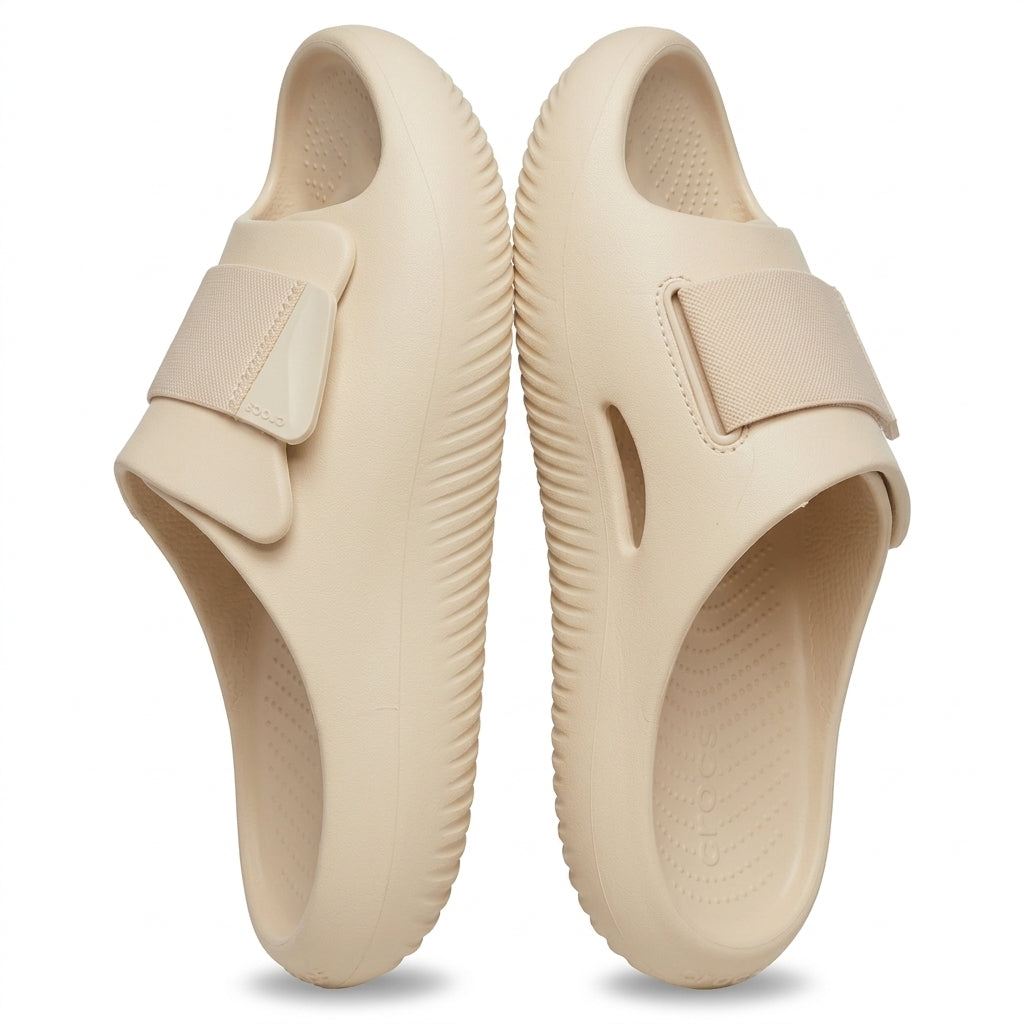 Klapki Unisex 209413 Sportowe Beżowe Crocs Męskie