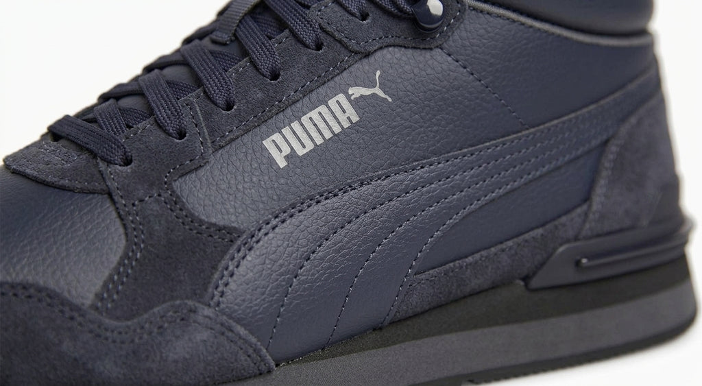 Buty Męskie Puma ST Runner V4 Wysokie Granatowe Ocieplane