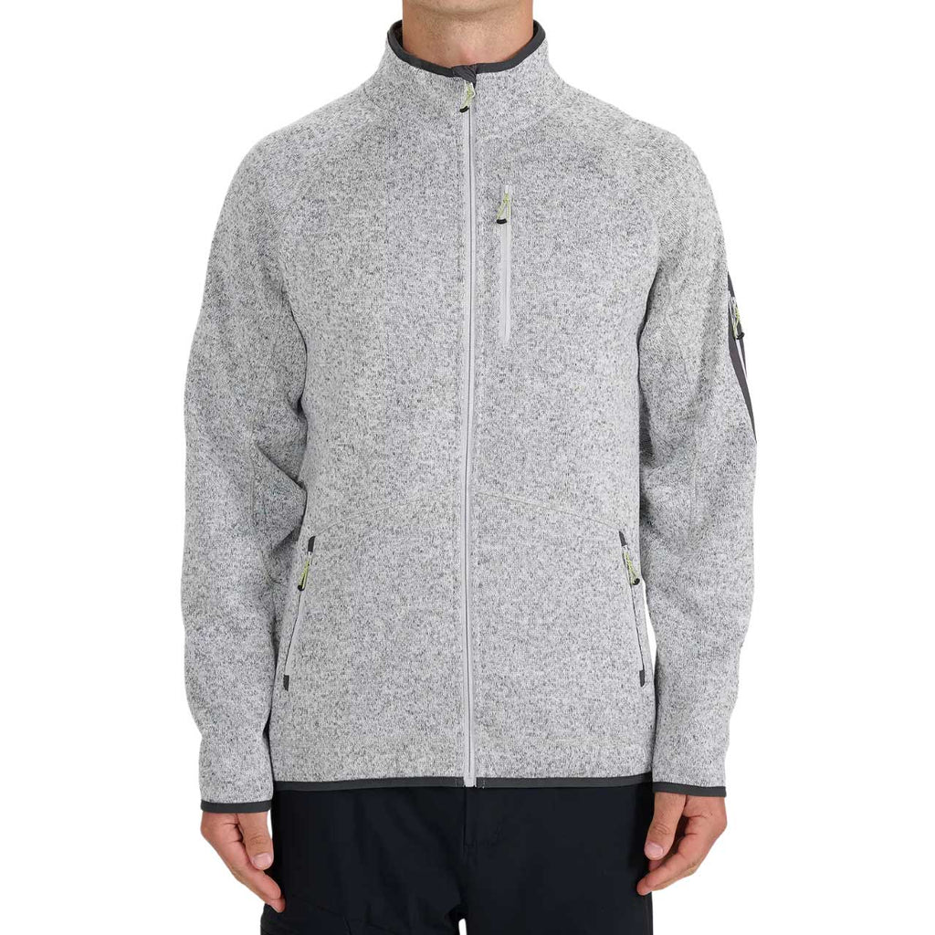 Polar męski 4F M443 outdoor szary długi rękaw standardowy