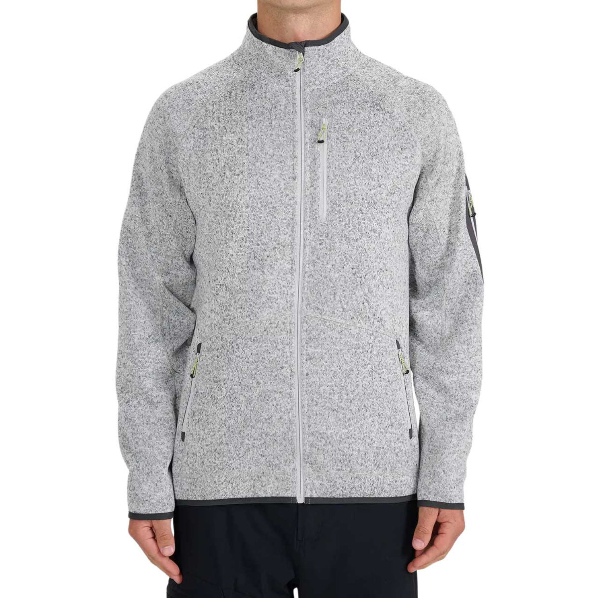 Polar męski 4F M443 outdoor szary długi rękaw standardowy