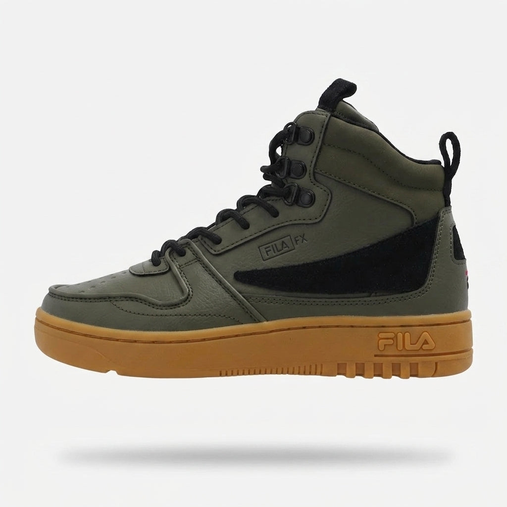 Buty Fila Damskie Wysokie Skórzane FXVENTUNO MID Wmn Zieleń