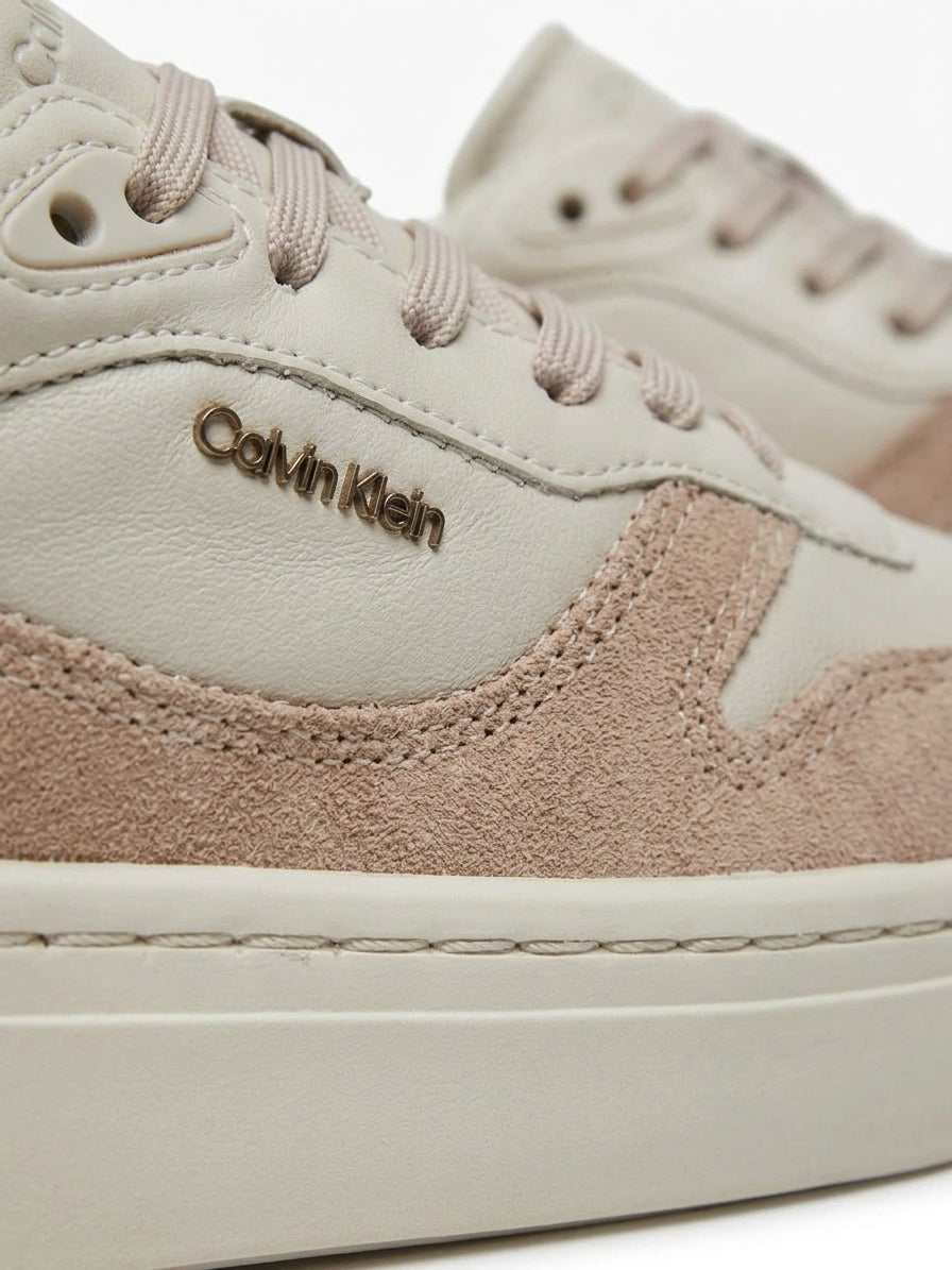 Sneakersy Damskie Calvin Klein HW0HW02114 Sportowe Beż