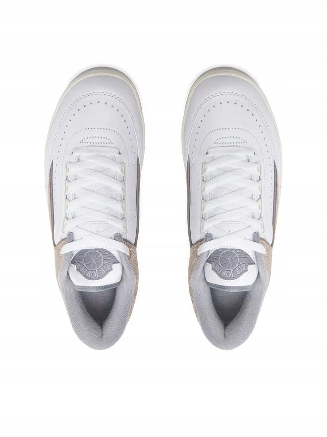 Nike Air Jordan 2 Retro Low Męskie Sportowe Sneakersy Białe Skórzane r.41